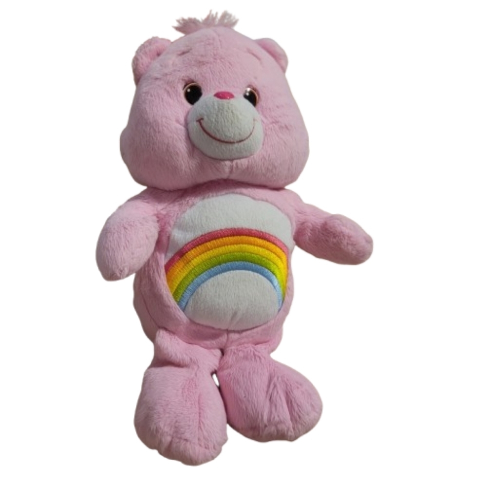 CARE BEARS  Pink Plush Bear Toy Hasbro